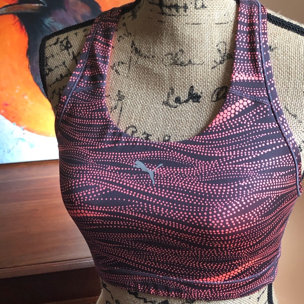 NWOT Geometric Print Puma Sports Bra